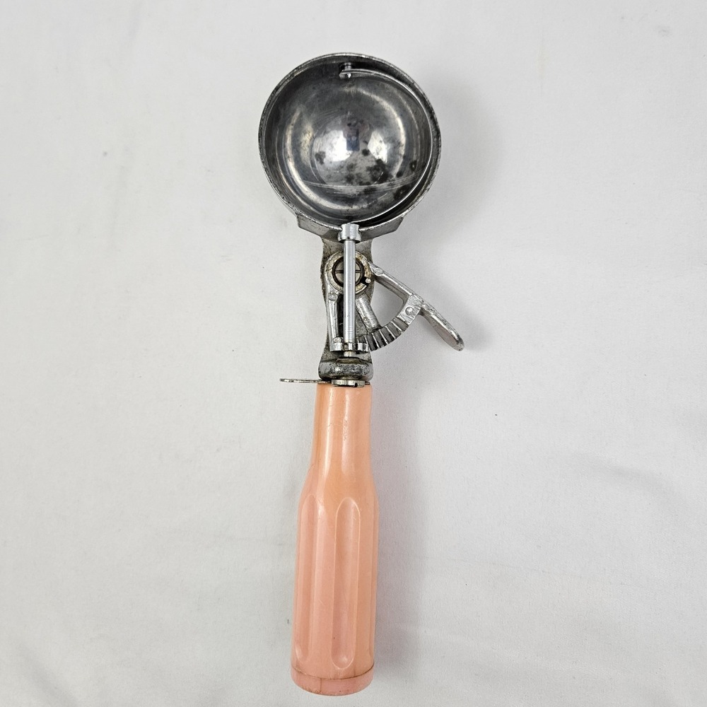 Progressus Ice Cream Scooper Scoop Made In Italy Melon Bakelite Handle MCM Vtg